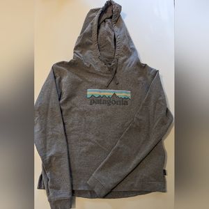 Patagonia, Grey Hoodie, Regular Fit Women's size Large